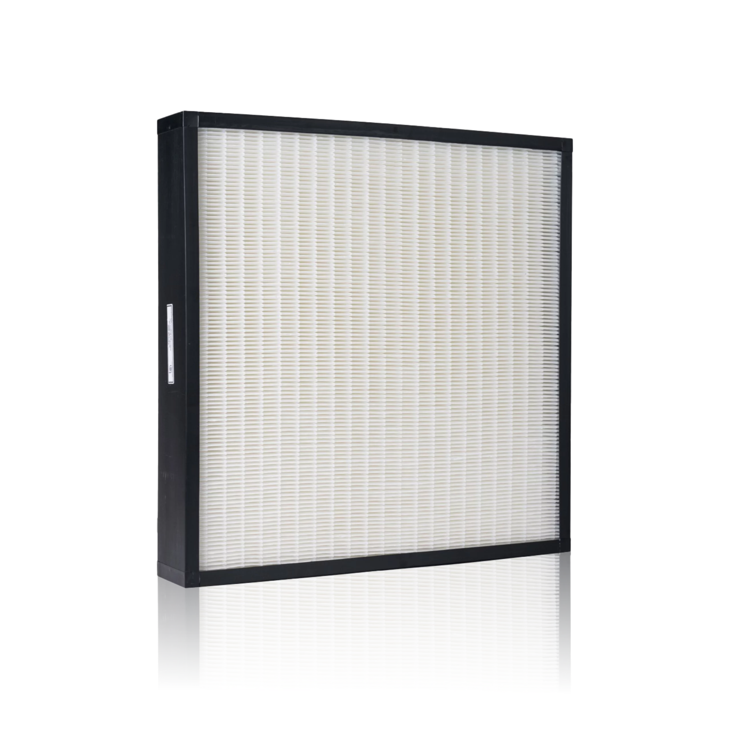 High-efficiency panel filters for HVAC, air filtration, and dust removal, designed to capture airborne particles and improve indoor air quality in industrial and commercial applications. Manufacturer of mini pleat HEPA filters in India, offering high-efficiency air filtration solutions for cleanrooms and industrial applications.