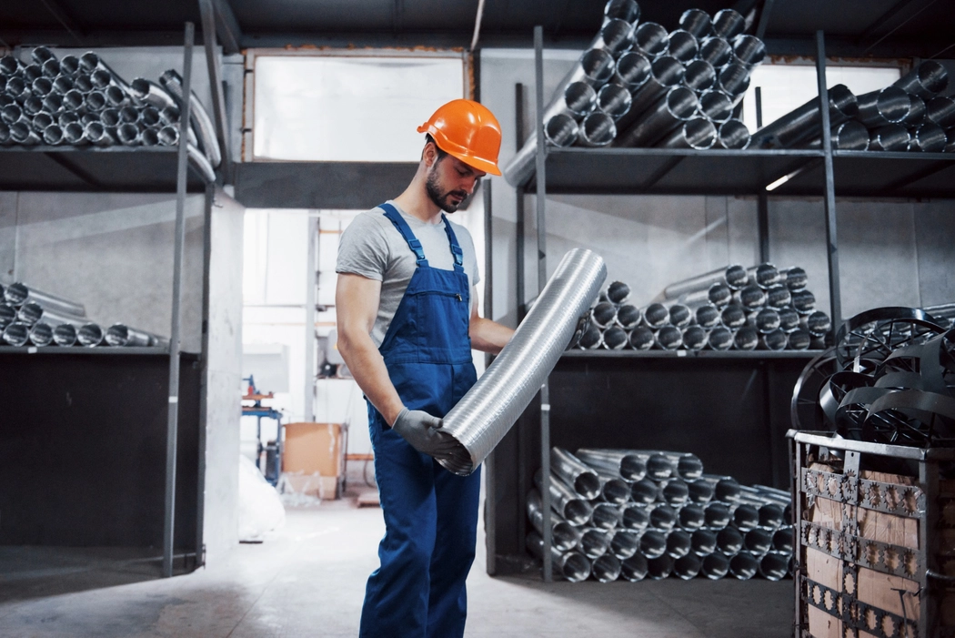Industrial filtration solutions for the steel manufacturing industry, ensuring air purification, dust control, and process fluid filtration.