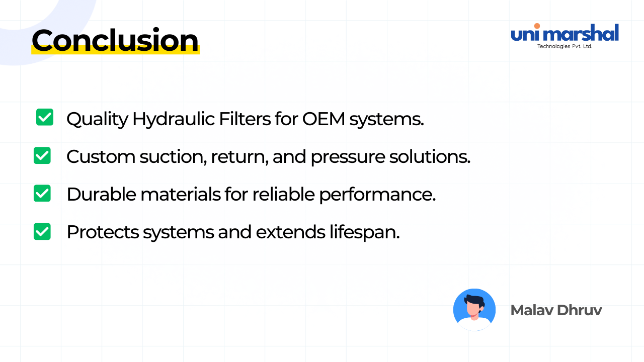 Hydraulic Filters, Hydraulic Filter Manufacturer, Return Line Filters, OEM Hydraulic Filters
